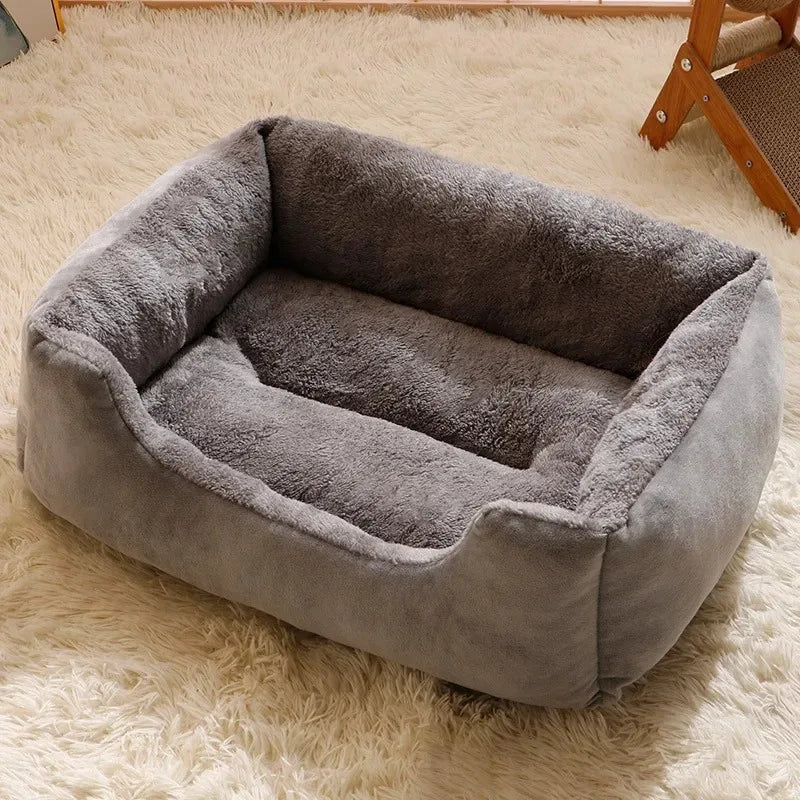 Warm Plush Pet House Bed for Cats and Small Dogs