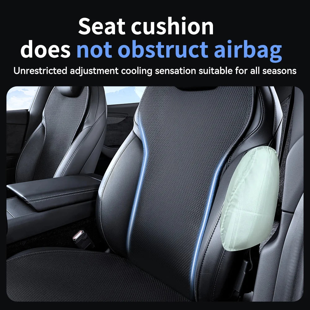 Tesla Model YL Juniper Ice Silk Seat Covers 11 Piece Set Breathable Four Season Seat Cushion Protector 6 Seat