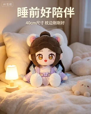 Ancient Style Bear Ear Girl Plush Doll Soft Stuffed Toy