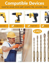Hex Masonry Drill Bits 1/4 Shank Titanium Steel Metal Cross Drill For Glass Ceramic Concrete Brick Hard Drill Bit Tool
