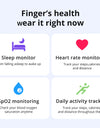 R03 Smart Ring Men Women, Battery Life 39 Days, Health Monitor, IP68 & 5ATM Waterproof, Multi-sport Mode