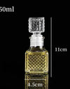 50ml 100ml 6pcs 12pcs Whisky Glass Liquor Bottle French Carved For Alcohol Wedding Gifts Wine Mini Container Storage Favour Set