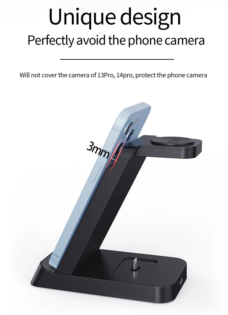Wireless Life, one touch charge, triple charge, one machine done, three-in-one multi-functional wireless charger