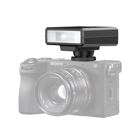 Mini Camera Flash Speedlite GN12 LCD Standard Hot Shoe Mount for Sony Canon Nikon Panasonic Olympus DSLR Camera