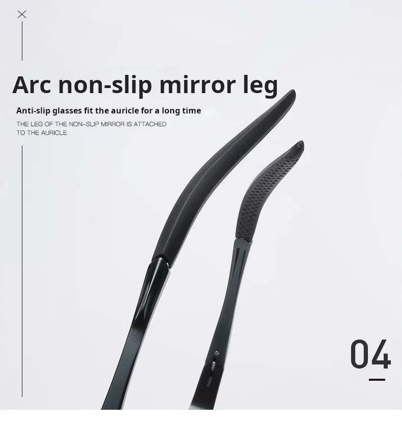 Lightweight Aluminum Magnesium Sports Cycling Half Frame Eyeglasses Frames