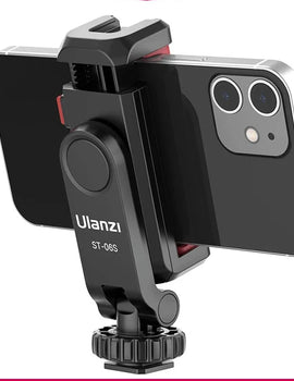 Vertical Phone Mount Holder Tripod With Cold Shoe For Mic Light Phone Clip For iPhone 12 Vlog Holder Smartphone