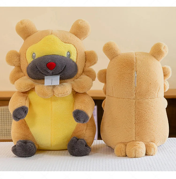 70cm Kawaii Pokemon Bidoof Plush Toy Bidoof Stuffed Doll Sleeping Pillow Cute Plushie Kids Birthday Gift for Children Wholesale