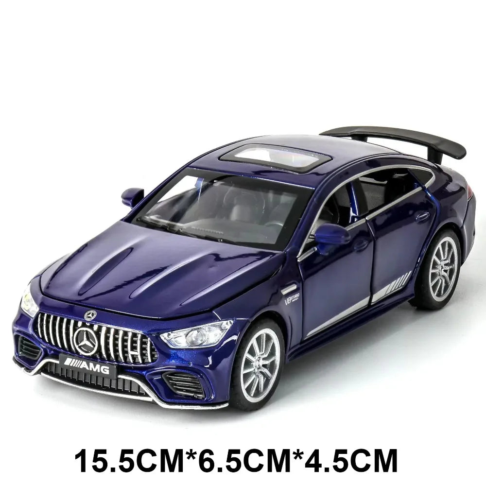 1:32 Scale 300SL GT63 V8 Sports Car Model Toy Metal Die-cast Sound Light Pull Back Vehicles Models Boys Hobby Ornaments Gifts