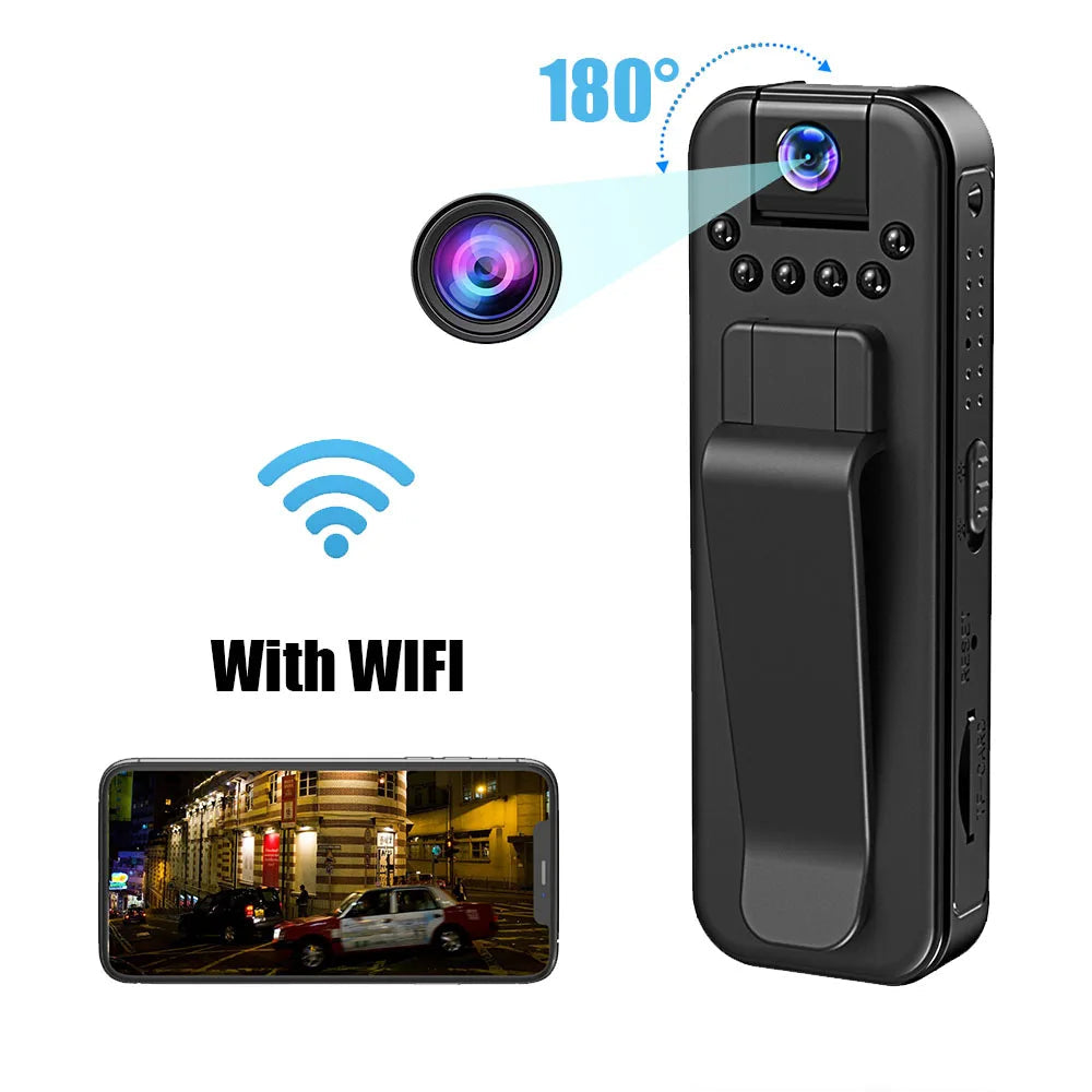 With Wifi Body Mini Camera Portable Small Digital Video Recorder  BodyCam Infrared Night Vision Miniature Camcorder
