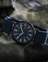 Men Business Leather Calendar Watch Men's Fake Three Eye Luminous Quartz