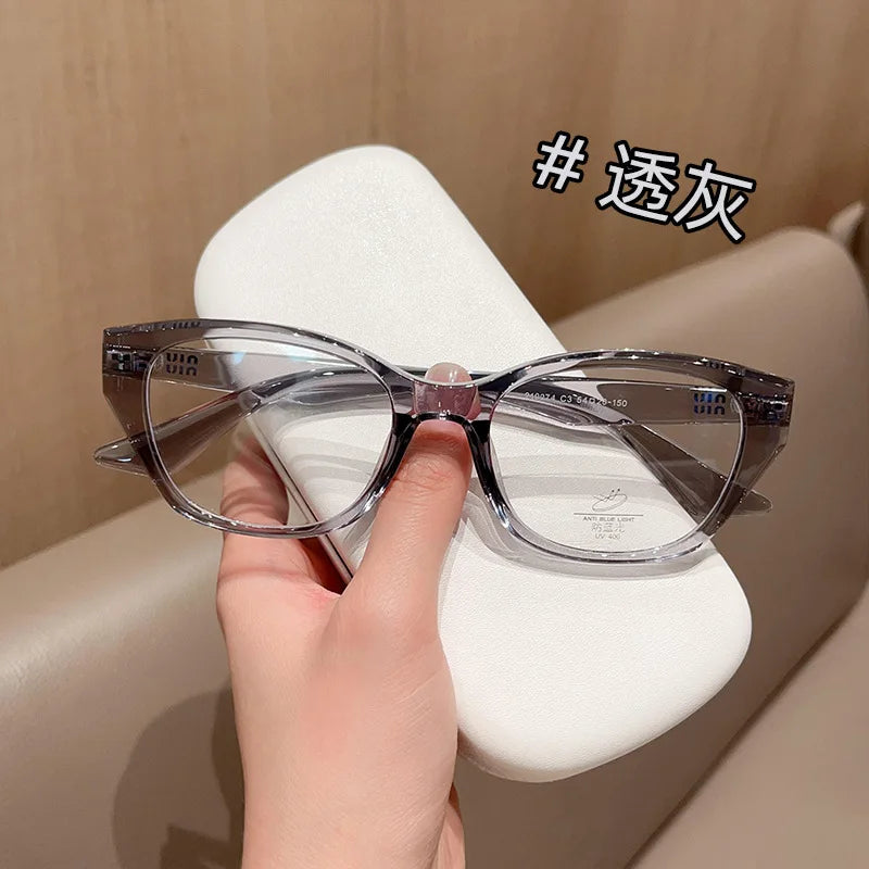 Retro Cat Eye Butterfly Eyewear Ultra light TR90 Spectacle Optical Prescription Frames Specs For Women