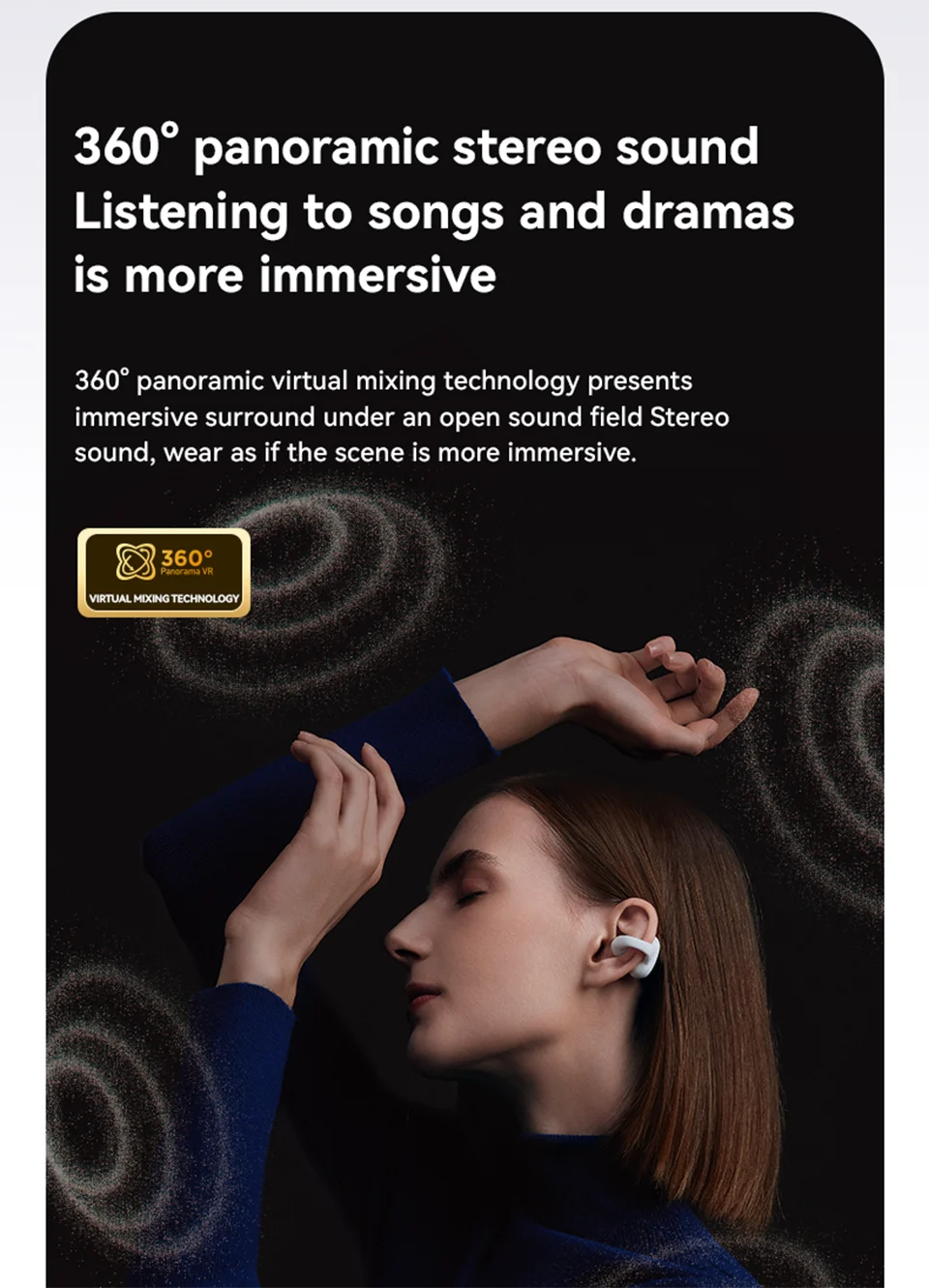 Z50S Open Ear Air Conduction TWS Earphones Bluetooth Wireless Headset Choice Flash-sale Sports Waterproof Ear Clip Earbuds