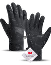3M Winter Cycling Skiing Waterproof Gloves Black Warm Touchscreen Motorcycle Gloves Men Outdoor Scooter Riding Bike Gloves