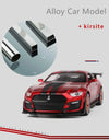 Scale 1:32 Mustang Shelby GT500 F-150 Toy Car Model Alloy Diecast Sound Light Pull Back Vehicle Models Birthday Gifts
