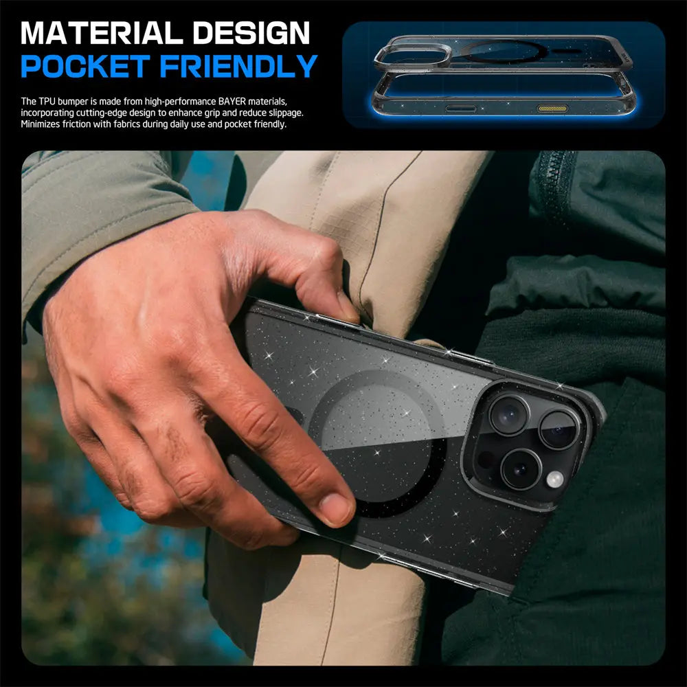 For iPhone 16 Pro Max Case with Camera Control Capture Button UB Mag Slim Shockproof  MagSafe Phone Case Cover