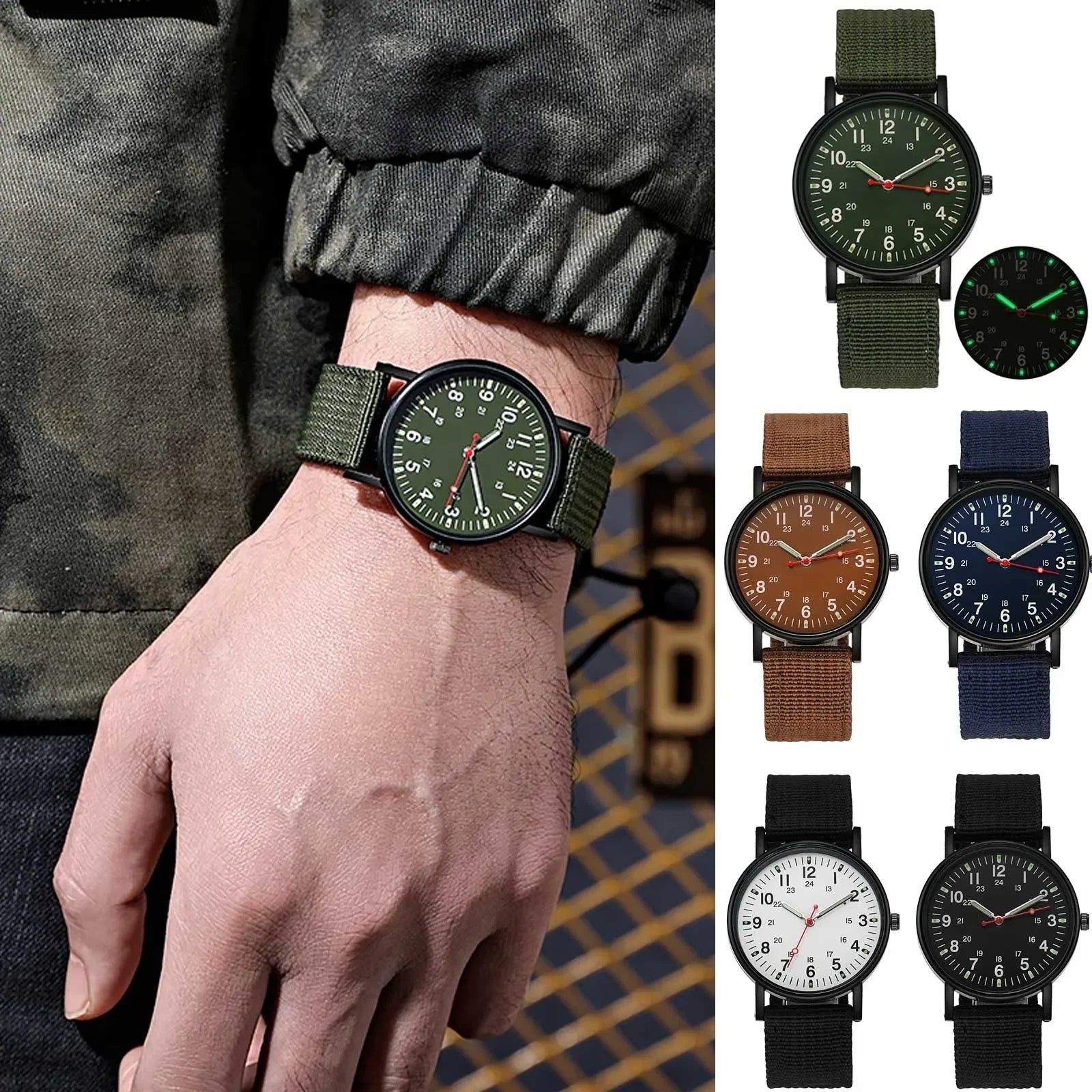 Men Business Leather Calendar Watch Men's Fake Three Eye Luminous Quartz