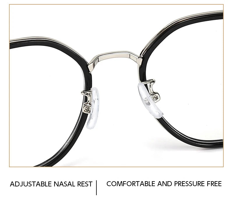 SANGCOO Ultra-light Fashion Flexible TR90 Eyewear Men Retro Round Decorative Optical Prescription Eyeglasses Frame WomenG01341