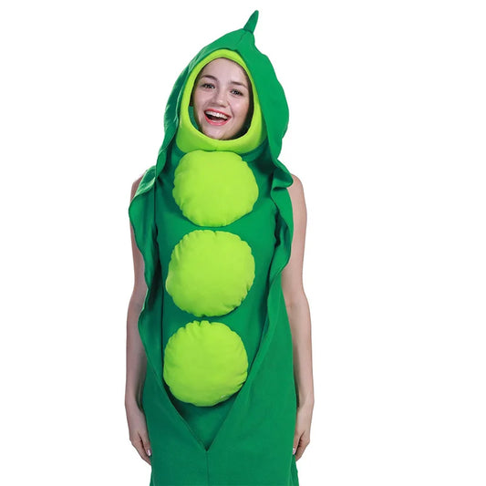 Anime Cosplay Costume with Pea Sponge Jumpsuit for Halloween and Character Performance