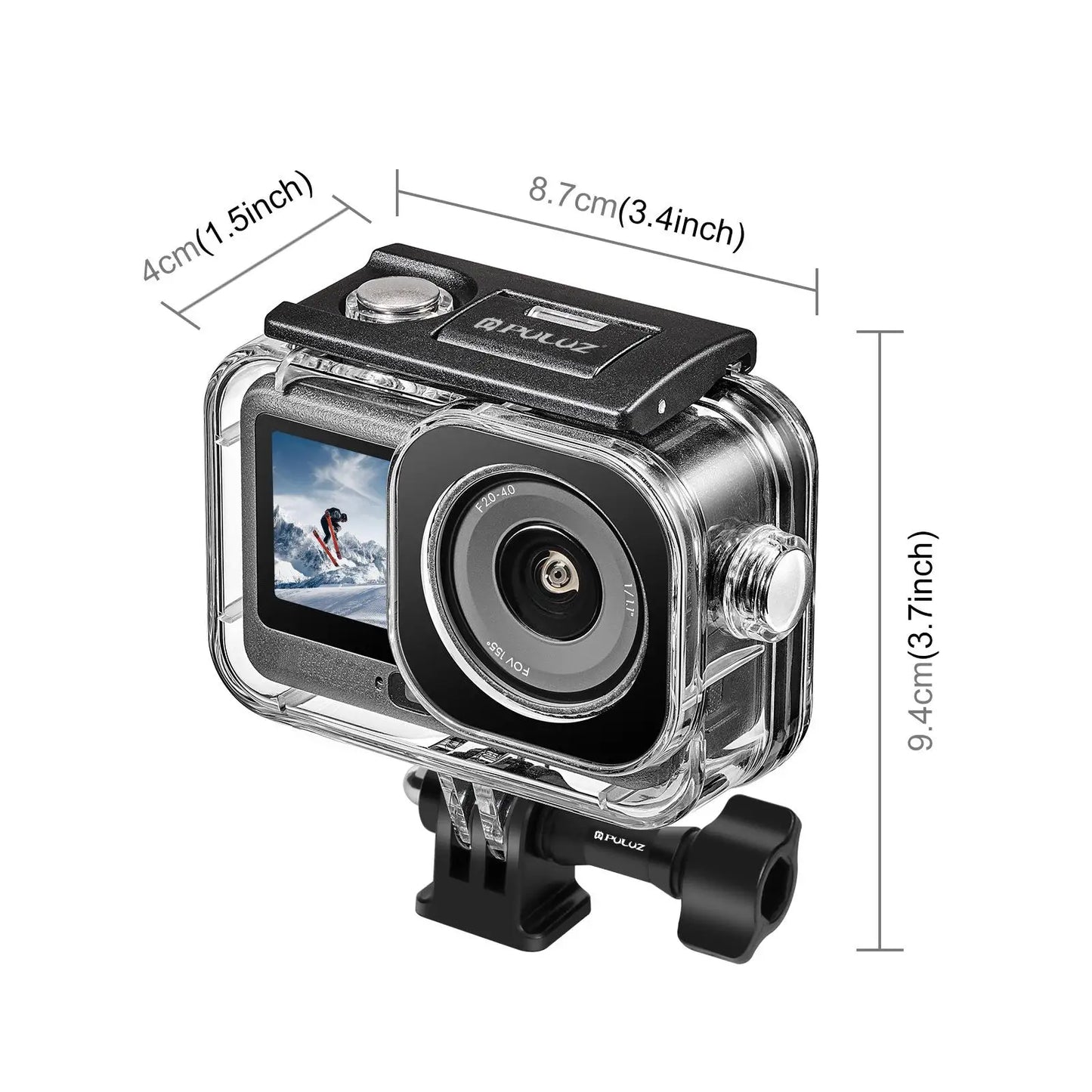 60 Metre Waterproof Diving Case for DJI Osmo Action 6 with Invisible Adapter