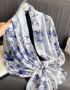Scarf Spring Summer Women Beach Sunscreen Shawl Quality Silk Lady Popular Print Scarves Hijab