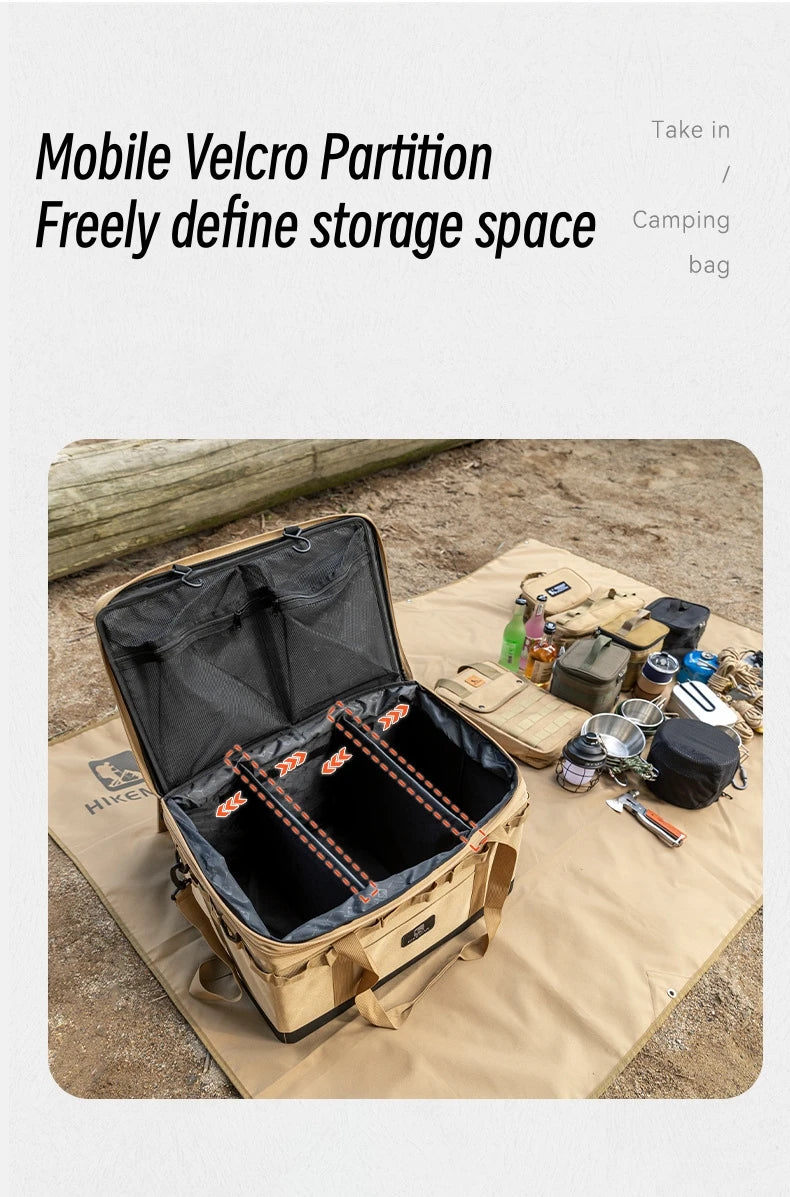 73 L Outdoor Large-Capacity Camping Equipment Storage Bag Folding Portable Stove Cooker Tool Storage Bag