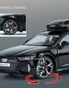 1:32 Scale RS6 RS7 Car Model Toy Alloy Diecast Doors Opened Simulation Sound Light Pull Back Vehicle Models Ornaments Boys Gifts