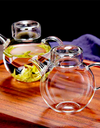 200ml Heat Resistant Small Glass Teapot Household Mini Green Tea Pot Single Person Kungfu Tea Set Accessories Tea Maker