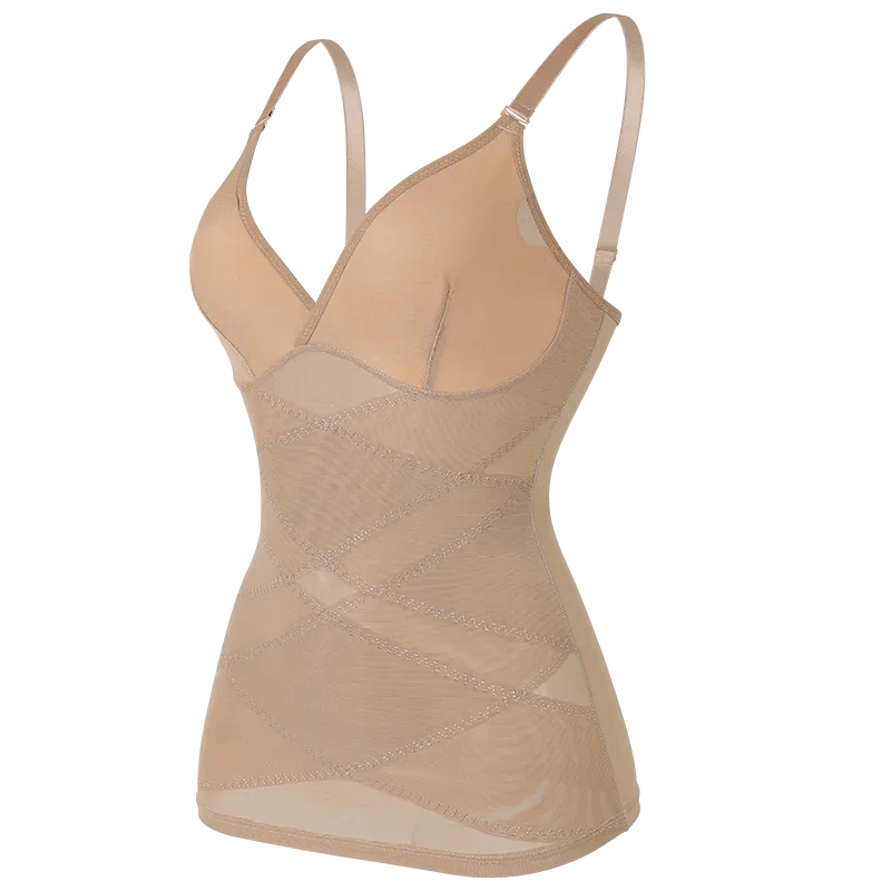 Women Built-In Bra Shapewear Camisole – Tummy Control Slimming Tank Top