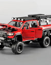 ﻿1:32 Dodge Tyrannosaurus Rex RAM 1500 TRX 6*6 Warlord Alloy Miniature Car Diecast Metal Scale Model Sound ＆ Light Toy Car