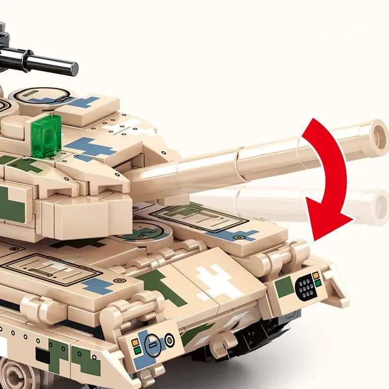 Blocks Chinese military tank chariot Model action figure social games s toys boy birthday gift room decoration ornament