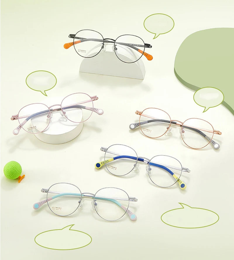 Oval Beta Titanium Eyeglasses Frame