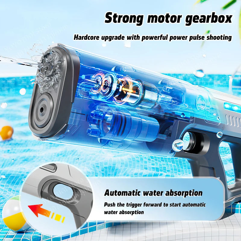 Fully Automatic Water Storage Gun Large Capacity Electric Water Absorbing Water Blaster