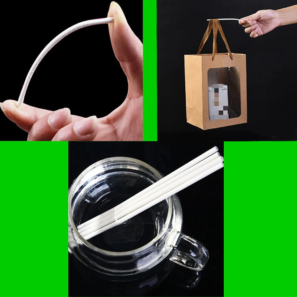 100Pcs Eco-friendly Solid Paper Lollipop Sticks Cake Pop Sucker Sticks For Chocolate Sugar Candy Lollypop DIY Mold 10/15cm 10PCS