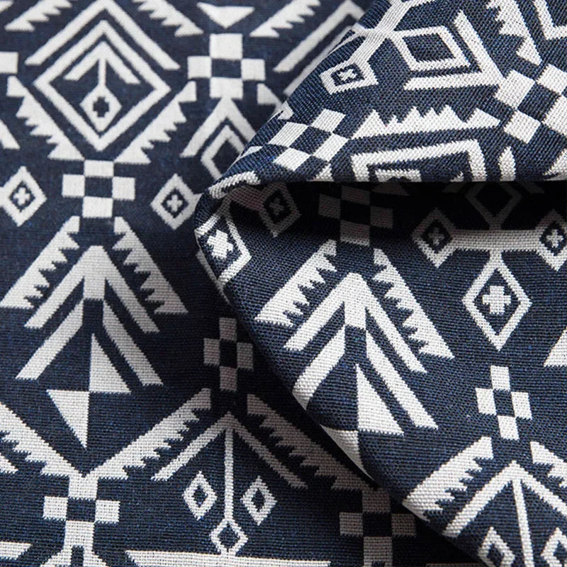 Thicken Cotton Linen Fabric, Ethnic Fabric, Polyester Printed Cloth, Pillow, Curtain Decorative Cloth, DIY Handmade, 20Colors