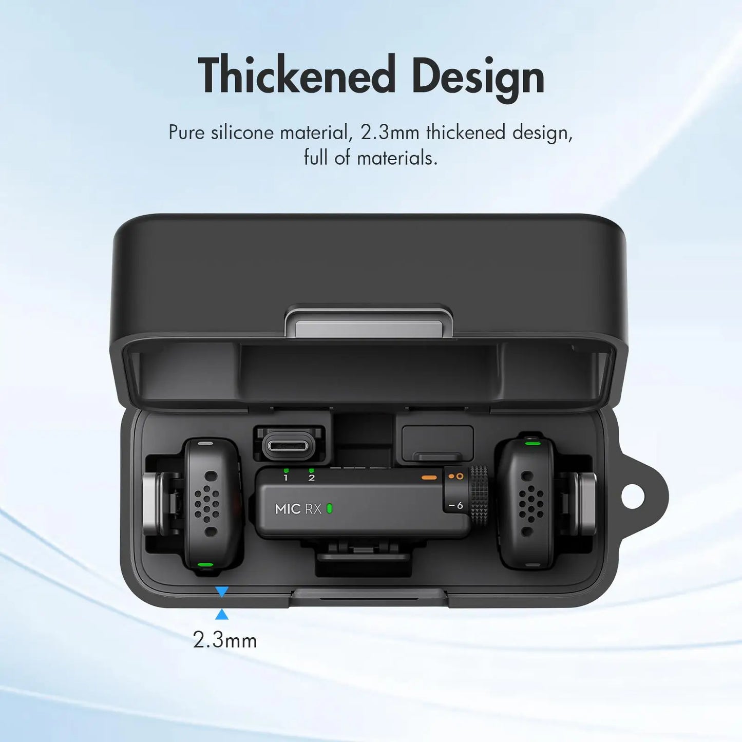 Silicone Protective Case for DJI Mic 3 Mic 2 and Mic Mini Charging Case