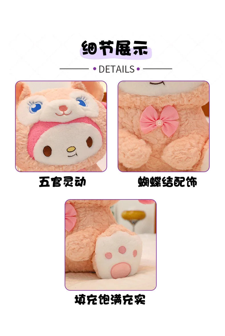 Kawaii Kuromi Transformation Plush Toy Soft Stuffed Doll