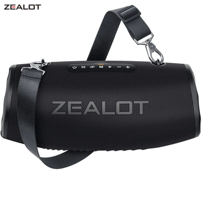 ZEALOT-S87 Outdoor Portable Wireless Bluetooth Speaker 80W High Volume Subwoofer Sound Performace IPX6 Waterproof Camping