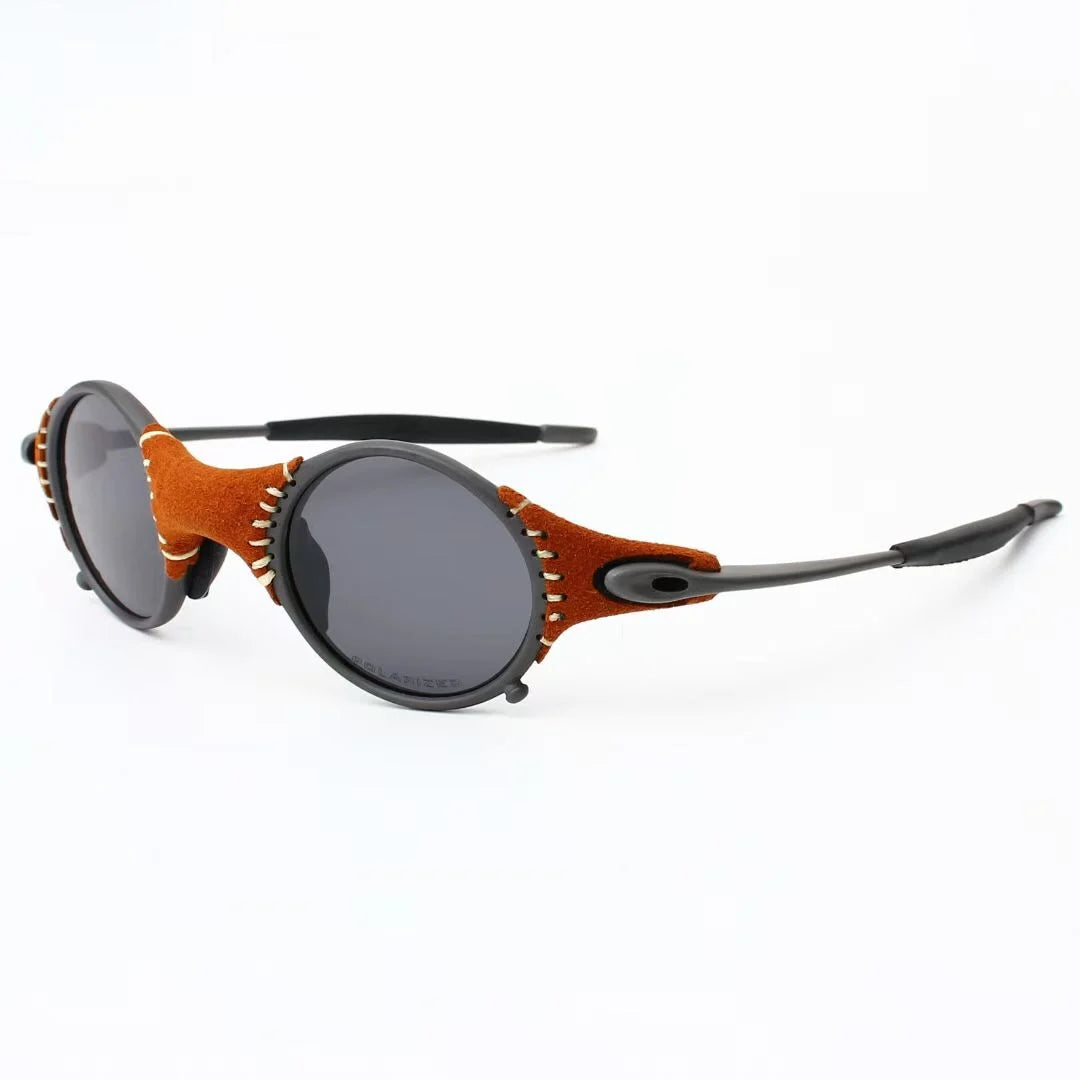 Polarized UV400 Cycling Sunglasses – Silver Metal Frame Fishing Riding Bicycle Eyewear