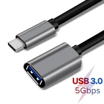 USB C OTG Cable USB3.1 Type C to USB 3.0 Cable for 2018 MacBook Air/Pro Chromebooks Dell XPS Samsung Flash Drives Printer Cables