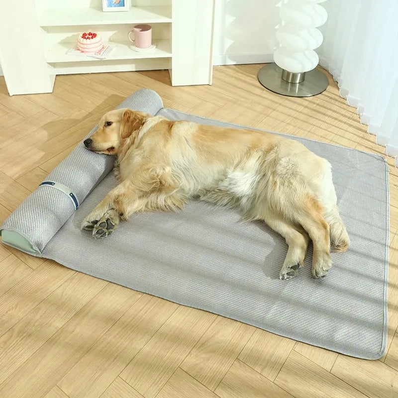 Cooling Dog Bed Mat Washable Pet Cushion Mattress