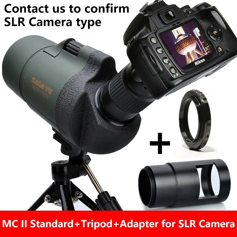 Professional Spotting Scope, Monocular Telescope,  Waterproof Telescope, Hunting Bird Watching Target, MC25-75x70 Zoom