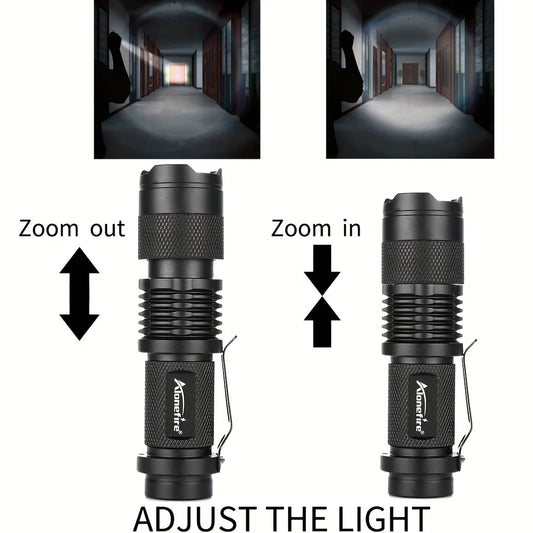 SK68 LED Flashlight With 360 Degree Swivel Clip