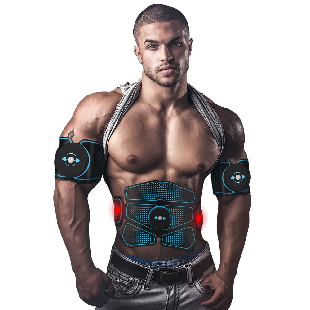 Abdominal Muscle Stimulator Trainer EMS Abs Fitness Equipment Training Gear Muscles Electro stimulator Toner Exercise At Home Gym