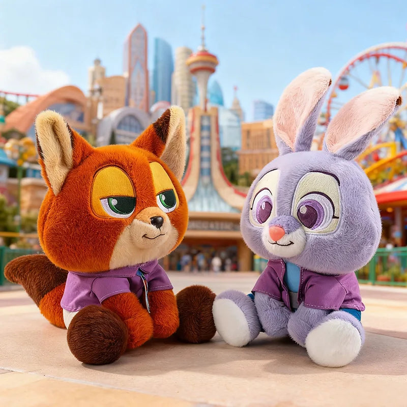 Zootopia Judy Nick Plush Toy Soft Stuffed Doll 35cm