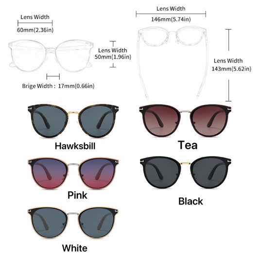 Cat Eye Polarized UV400 Fashion Sunglasses for Women Luxury Ultralight Frame Party Eyewear