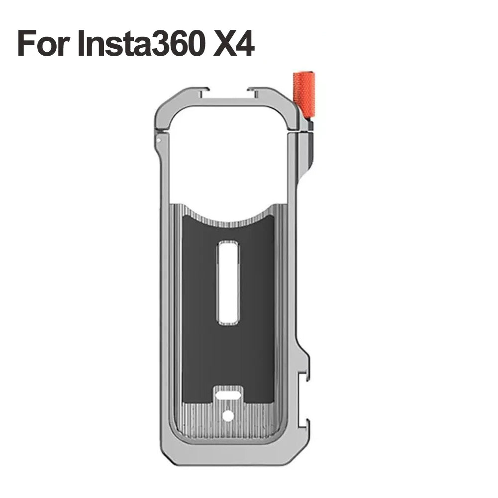 Metal Heat Dissipation ic Rabbit Cage for Insta360 X4 Aluminum Alloy Frame Panoramic Camera Accessories