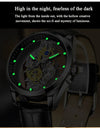 Men Watch Skeleton Quartz Wristwatch Gold Skeleton Retro Man Watch Top Brand Luxury Clock Watches