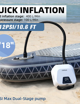 D14PRO 20PSI Electric SUP Inflation Pump 38.48Wh Battery for Sup Board Surfing Kite Inflatable Tent Boat  Air Mattress