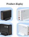 200W Gallium Nitride Multi Port Charging Station - Electronic devices for mobile phones/tablets can be charged simultaneously