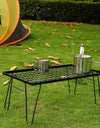 Foldable Camping Table, Outdoor Barbecue Iron Table, Tea Cooking, Picnic Backy Mini Desk, Portable Aluminum Alloy